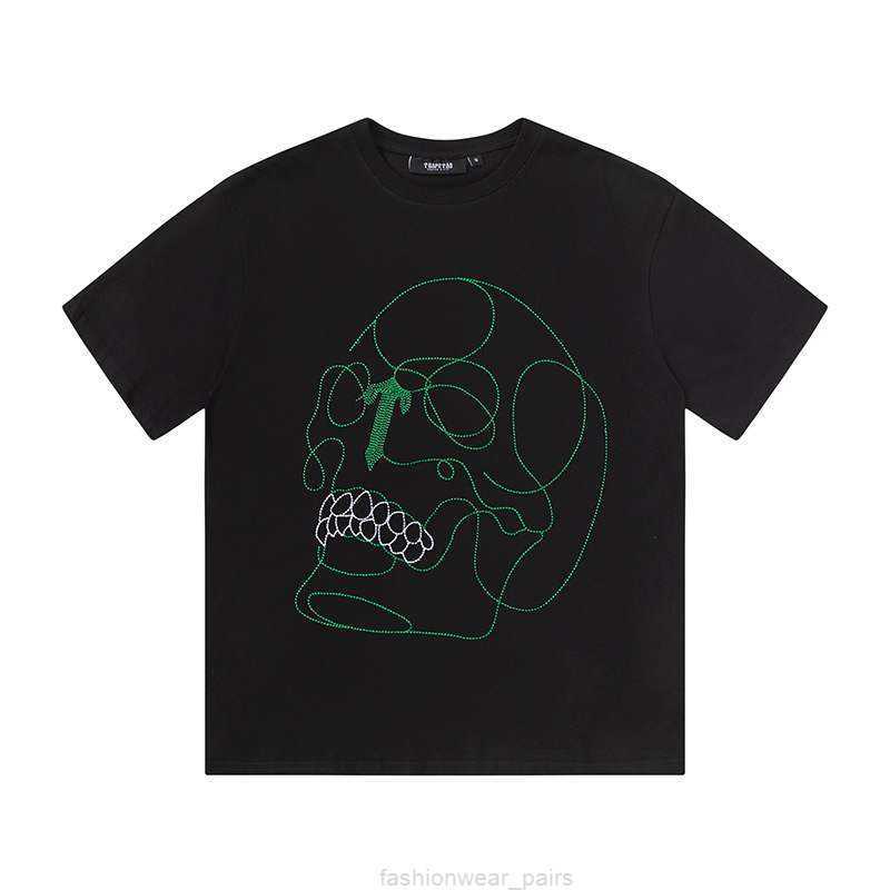 Designer Fashion Clothing Tees Tsihrts Shirts Summer American Trapstar Green Thread Skeleton Round Neck Loose Short Sleeve Versatile Casual Tshirt for Boys Girls R, Black
Designer Fashion Clothing Tees Tsihrts Shirts Summer American Trapstar Green Thread Skeleton Round Neck Loose Short Sleeve Versatile Casual Tshirt for Boys Girls R, Black