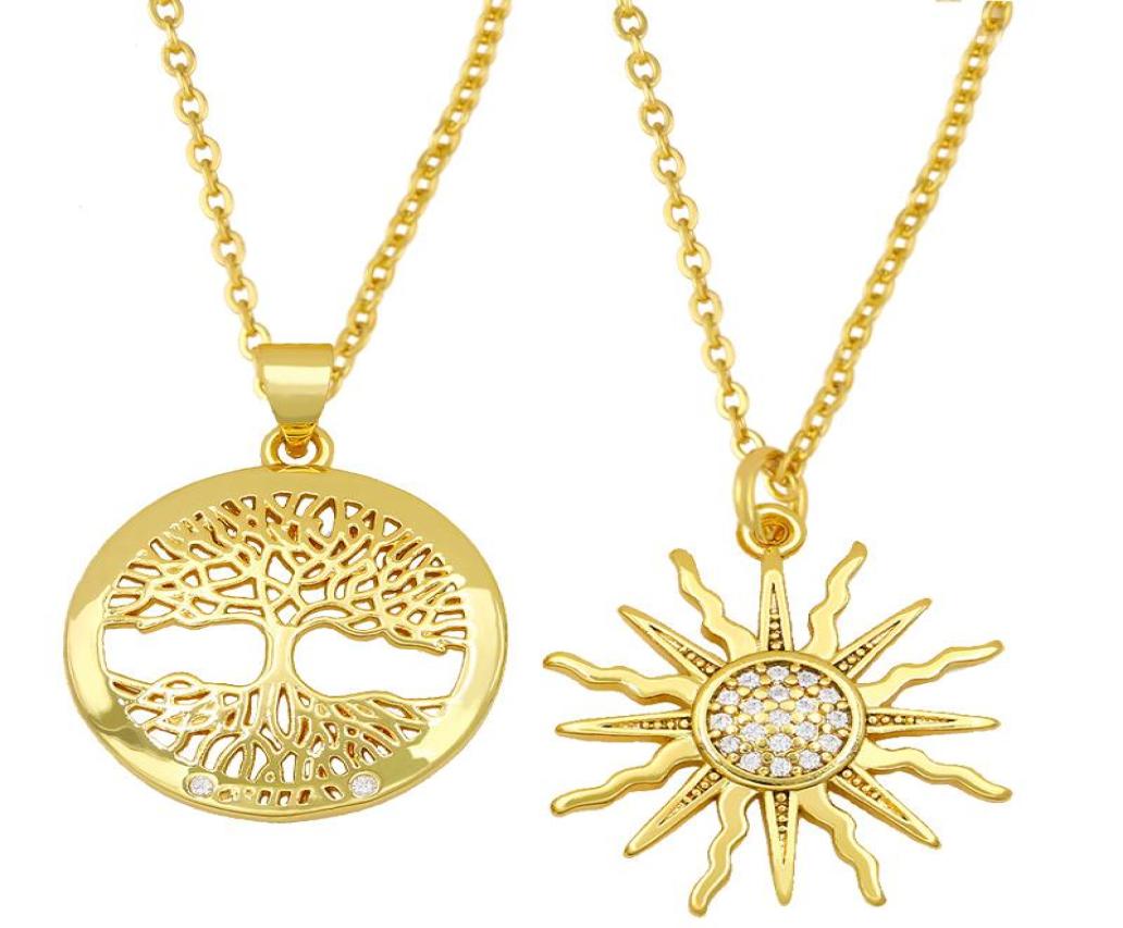 Gold Chain Sun Necklace For Women Disc Polished Family Tree Of Life Pendant CZ Cubic Zirconia Jewelry Gift Nket20 Necklaces5042275
Gold Chain Sun Necklace For Women Disc Polished Family Tree Of Life Pendant CZ Cubic Zirconia Jewelry Gift Nket20 Necklaces5042275