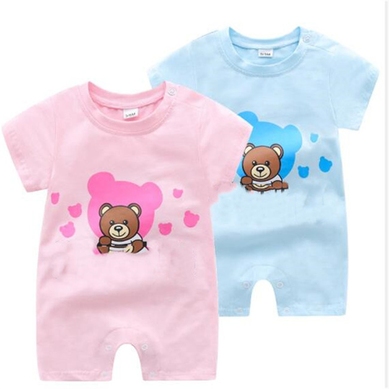 Summer Baby Rompers Short Sleeve Cartoon Climbing Cotton Newborn Girl Boy Jumpsuit Pajama Designer Toddlers Kids Clothes
Summer Baby Rompers Short Sleeve Cartoon Climbing Cotton Newborn Girl Boy Jumpsuit Pajama Designer Toddlers Kids Clothes