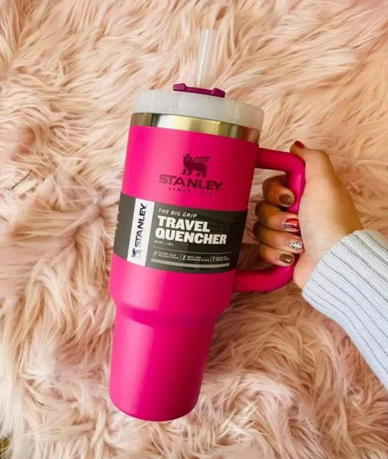 DHL Stanley 40oz Mugs Tumblers Hot Pink With Handle Insulated Tumbler Lids Straw Stainless Steel Coffee Termos Cup, Multi-color
DHL Stanley 40oz Mugs Tumblers Hot Pink With Handle Insulated Tumbler Lids Straw Stainless Steel Coffee Termos Cup, Multi-color