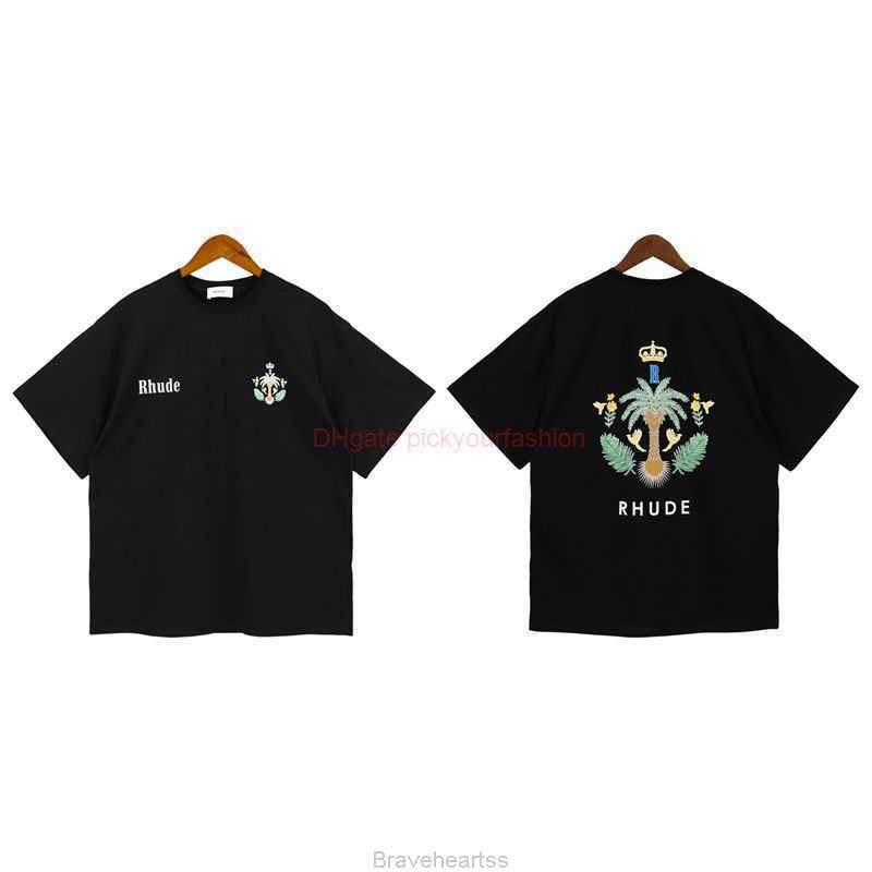 Designer Fashion Clothing Tees Tshirt American Fashion Brand Rhude Coconut Tree Printing Pure Cotton Short Sleeve Couple Summer High Street Loose Casual Versatile, White
Designer Fashion Clothing Tees Tshirt American Fashion Brand Rhude Coconut Tree Printing Pure Cotton Short Sleeve Couple Summer High Street Loose Casual Versatile, White