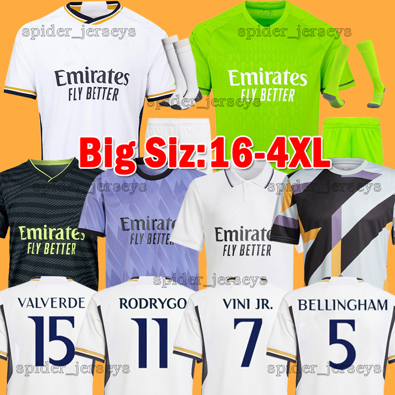 XXXL 4XL 23 24 BELLINGHAM VINI JR soccer jerseys Real Madrids 2023 2024 Tchouameni Rudiger ALABA Camavinga Rodrygo Fans Player Version Football Shirts Men Kids kits, Special
XXXL 4XL 23 24 BELLINGHAM VINI JR soccer jerseys Real Madrids 2023 2024 Tchouameni Rudiger ALABA Camavinga Rodrygo Fans Player Version Football Shirts Men Kids kits, Special