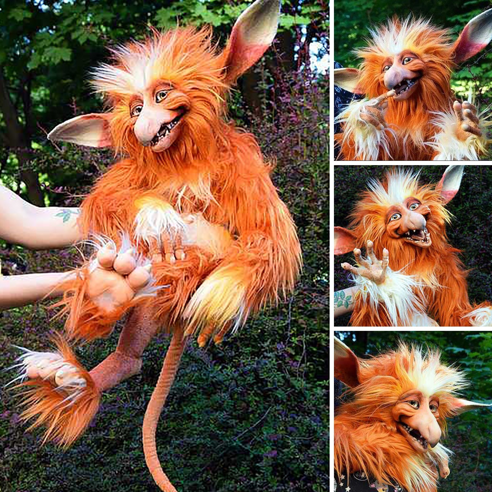 Garden Decorations Funny Present Plush Doll Worm From Labyrinth Falkor From The Neverending Story Fuchur Handmade Baby Ludo From Labyrinths Toy 230617