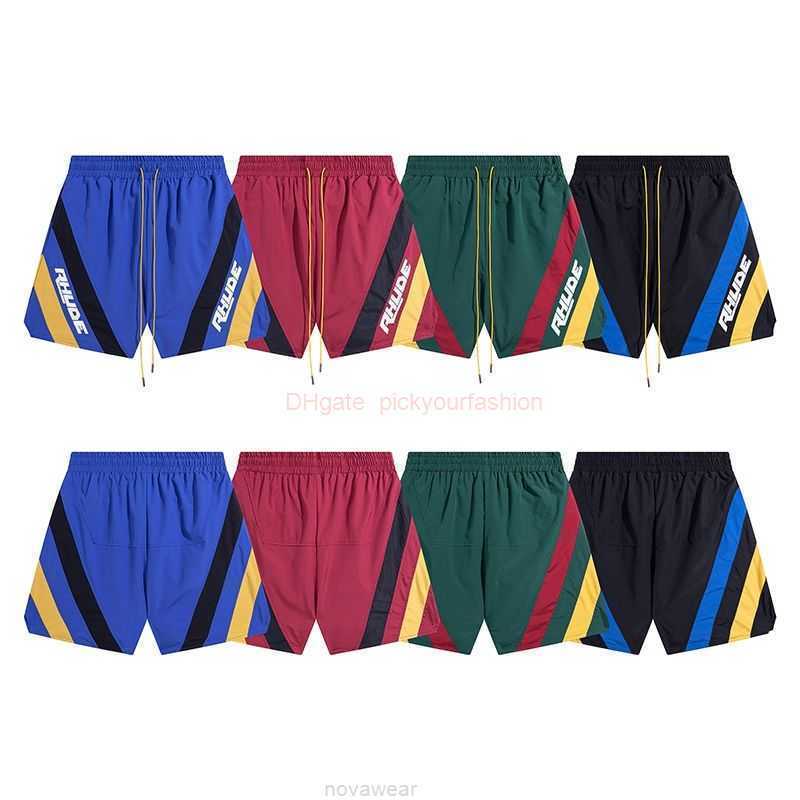 Designer Short Fashion Casual Clothing Beach shorts Rhudes New Letter Printed Side Color Blocking Shorts for Sports Leisure Mens Summer Beach Shorts Joggers Sports, Black
Designer Short Fashion Casual Clothing Beach shorts Rhudes New Letter Printed Side Color Blocking Shorts for Sports Leisure Mens Summer Beach Shorts Joggers Sports, Black