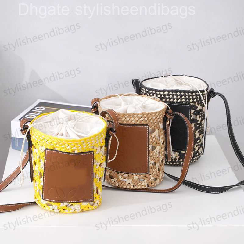 Designer Bags 2024 New French Lazy Shoulder Art Bucket Straw Beach Vacation Woven Bag Fashion Women's Round Hollow Straw Bag ID stylisheendibags, Round hollow luo bao (black)
Designer Bags 2024 New French Lazy Shoulder Art Bucket Straw Beach Vacation Woven Bag Fashion Women's Round Hollow Straw Bag ID stylisheendibags, Round hollow luo bao (black)