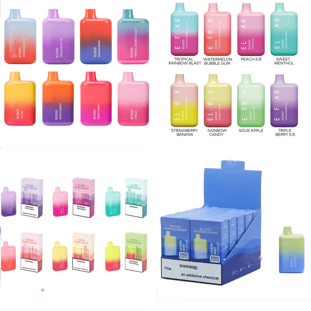 Authentic Code puff 5000 5000 Puffs bc5000 E Cigarette prefilled carts elf puffbar Type-C Rechargeable Disposable Vape Bar 650mAh Battery 13ml Pre-filled Cartridges
Authentic Code puff 5000 5000 Puffs bc5000 E Cigarette prefilled carts elf puffbar Type-C Rechargeable Disposable Vape Bar 650mAh Battery 13ml Pre-filled Cartridges