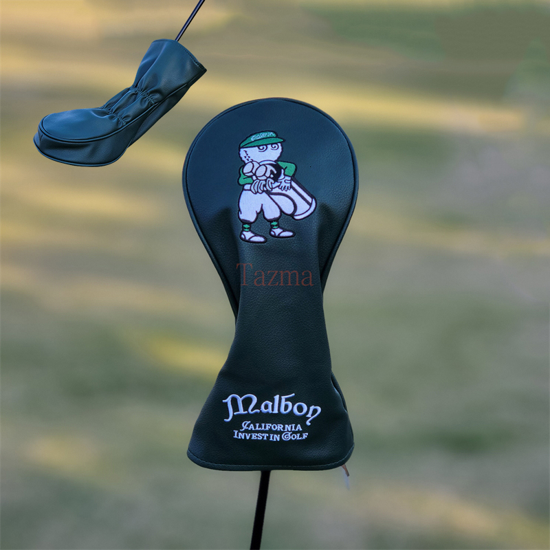 s Blackish Green Fisherman Hats Golf Club Driver Fairway Woods Hybrid Ut Iron Putter And Mallet Head Protection Cover 230626