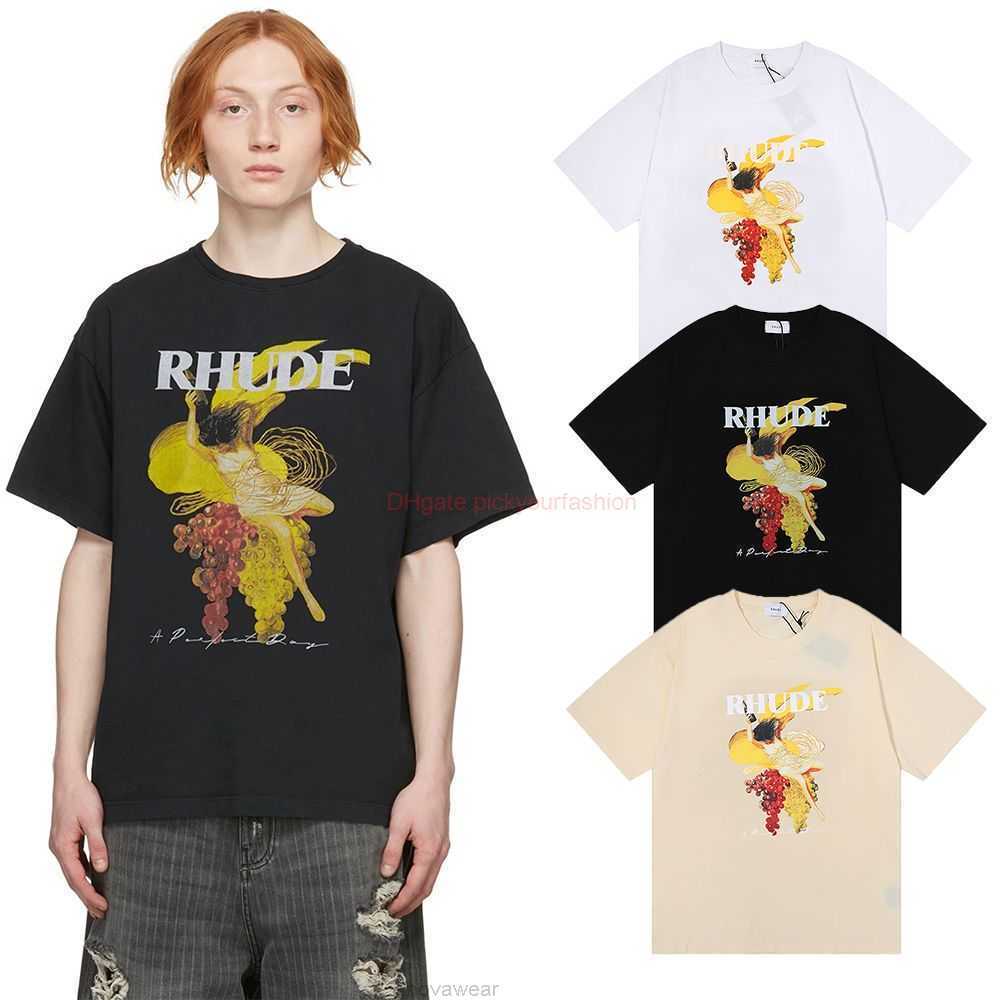 Designer Fashion Clothing Tees Tshirt American Fashion Brand Rhude a Perfect Day Tees Virgin Grape Printed Double Yarn Short Sleeve Tshirt for Men Women Cotton Stree, White 5013
Designer Fashion Clothing Tees Tshirt American Fashion Brand Rhude a Perfect Day Tees Virgin Grape Printed Double Yarn Short Sleeve Tshirt for Men Women Cotton Stree, White 5013