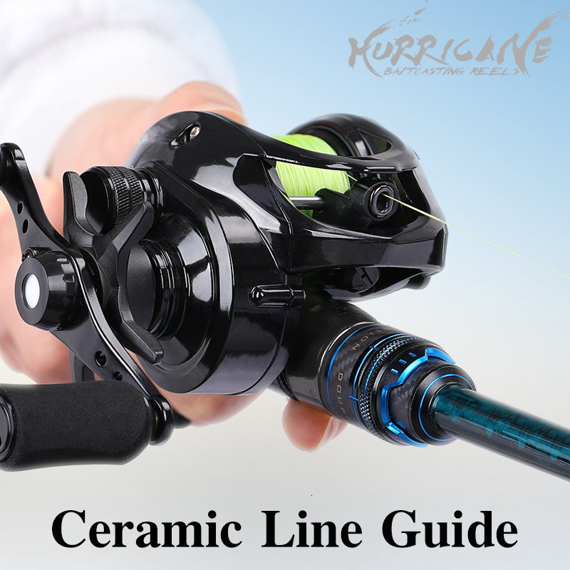 Baitcasting Reels TSURINOYA Fishing Reel Hurricane 50 150 Versatile Brass Gear Smooth High Speed Strength Long Casting 6.6 1 230619