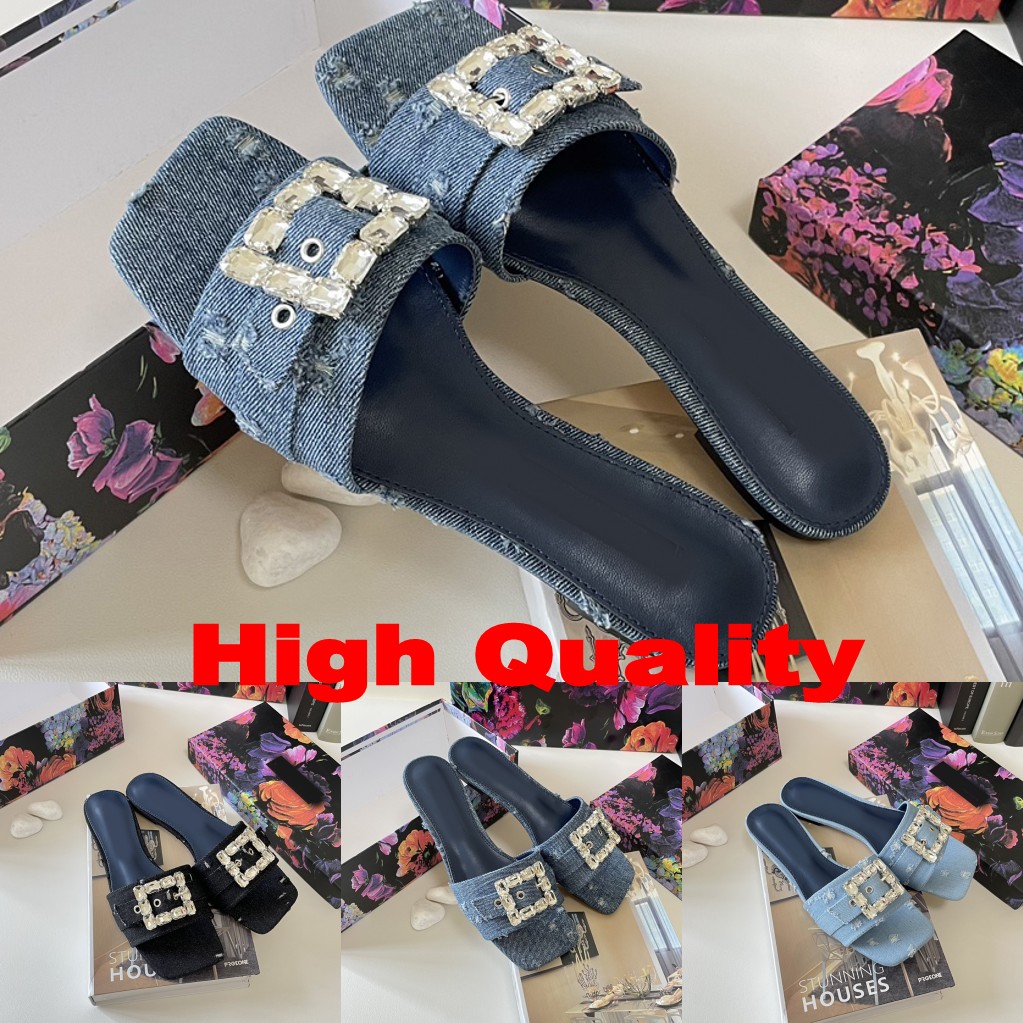 Quality High Sandal Lady Slipper Luxury Designer summer Casual Shoes fashion ladies Beach fashion woman Comfortable Water diamond Denim Sandal Outdoor, Color 2
Quality High Sandal Lady Slipper Luxury Designer summer Casual Shoes fashion ladies Beach fashion woman Comfortable Water diamond Denim Sandal Outdoor, Color 2