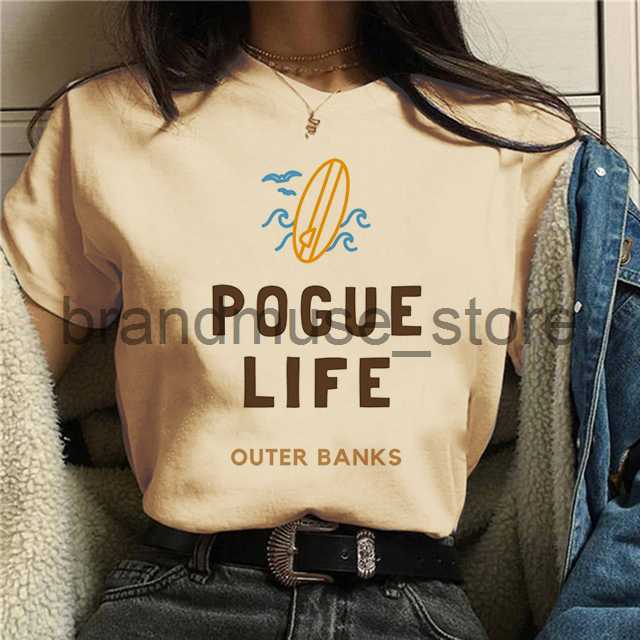 Women's T-Shirt North Carolina Outerbanks T-shirt Women Pogue Life Outer Banks T Shirt Harajuku Casual Tshirt Unisex Graphic Tee Tops Female J230