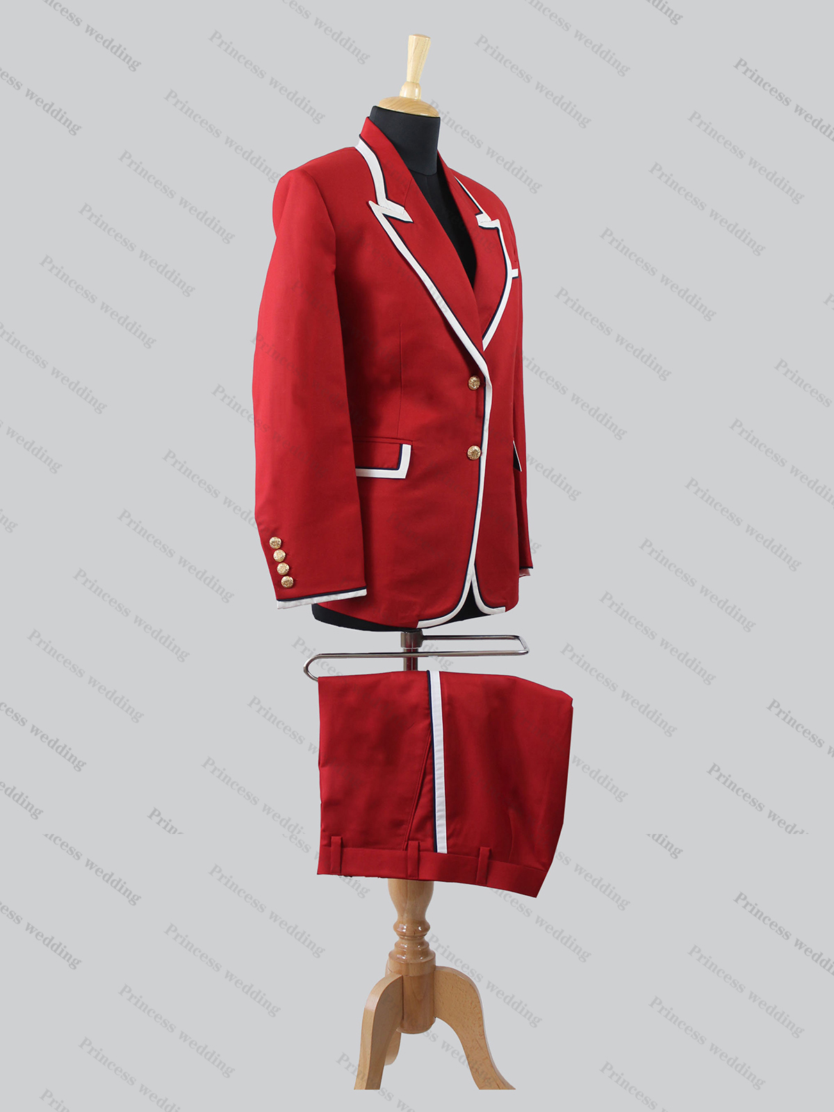 Fashion Spring Autumn Women Red Blazer Suits Sets New Office Lady Jackets Pants 2 Pieces Custom Made