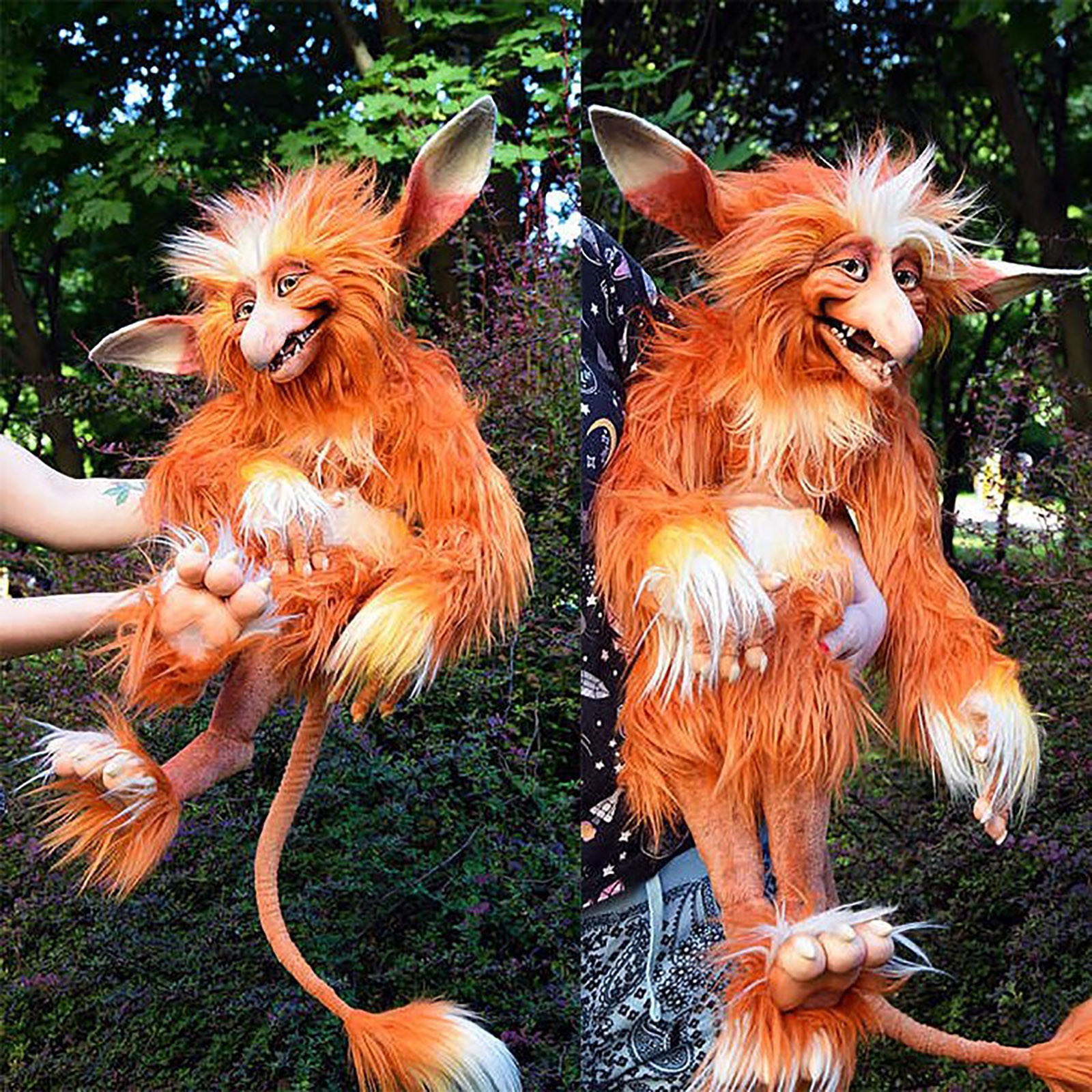 Garden Decorations Funny Present Plush Doll Worm From Labyrinth Falkor From The Neverending Story Fuchur Handmade Baby Ludo From Labyrinths Toy 230617