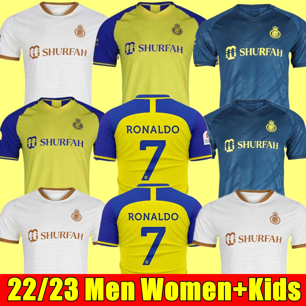 Al Nassr FC soccer Jerseys Ronaldo 22 23 Home yellow away CR7 Gonzalo Martinez Talisca Ghislain Konan Vincent Aboubakar men Football shiirt Al-Nassr FC, 22/23 women home+league patch
Al Nassr FC soccer Jerseys Ronaldo 22 23 Home yellow away CR7 Gonzalo Martinez Talisca Ghislain Konan Vincent Aboubakar men Football shiirt Al-Nassr FC, 22/23 women home+league patch