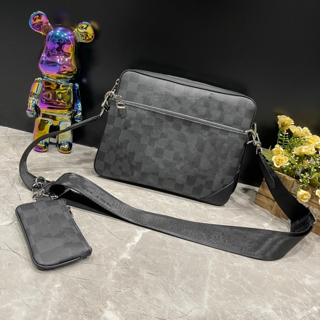handbag man Crossbody Bags luxury M6944 TRIO desinger Messenger Bag Eclipse Reverse Canvas 3 Piece Set Leather Shoulder Bags With Purse Wallet Clutch black grey, #1
handbag man Crossbody Bags luxury M6944 TRIO desinger Messenger Bag Eclipse Reverse Canvas 3 Piece Set Leather Shoulder Bags With Purse Wallet Clutch black grey, #1