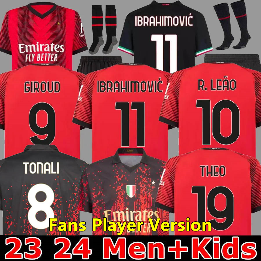 IBRAHIMOVIC 22 23 24 KOCHE soccer jerseys AC MILANS GIROUD DE KETELAERE R. LEAO TONALI THEO football shirt special fourth 4th men kids kit uniforms 2023 2024 FANS Player
IBRAHIMOVIC 22 23 24 KOCHE soccer jerseys AC MILANS GIROUD DE KETELAERE R. LEAO TONALI THEO football shirt special fourth 4th men kids kit uniforms 2023 2024 FANS Player