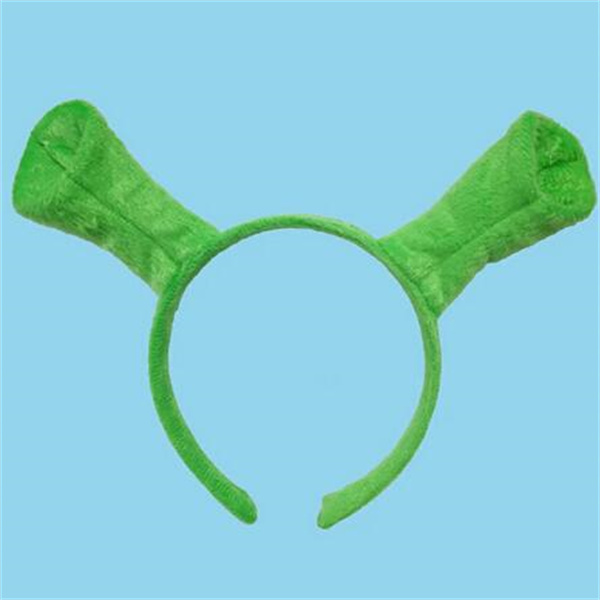 Shrek Hairpin Ears Headband Head Circle Halloween Children Adult Show Hair Hoop Party Costume Item Masquerade Party Supplies