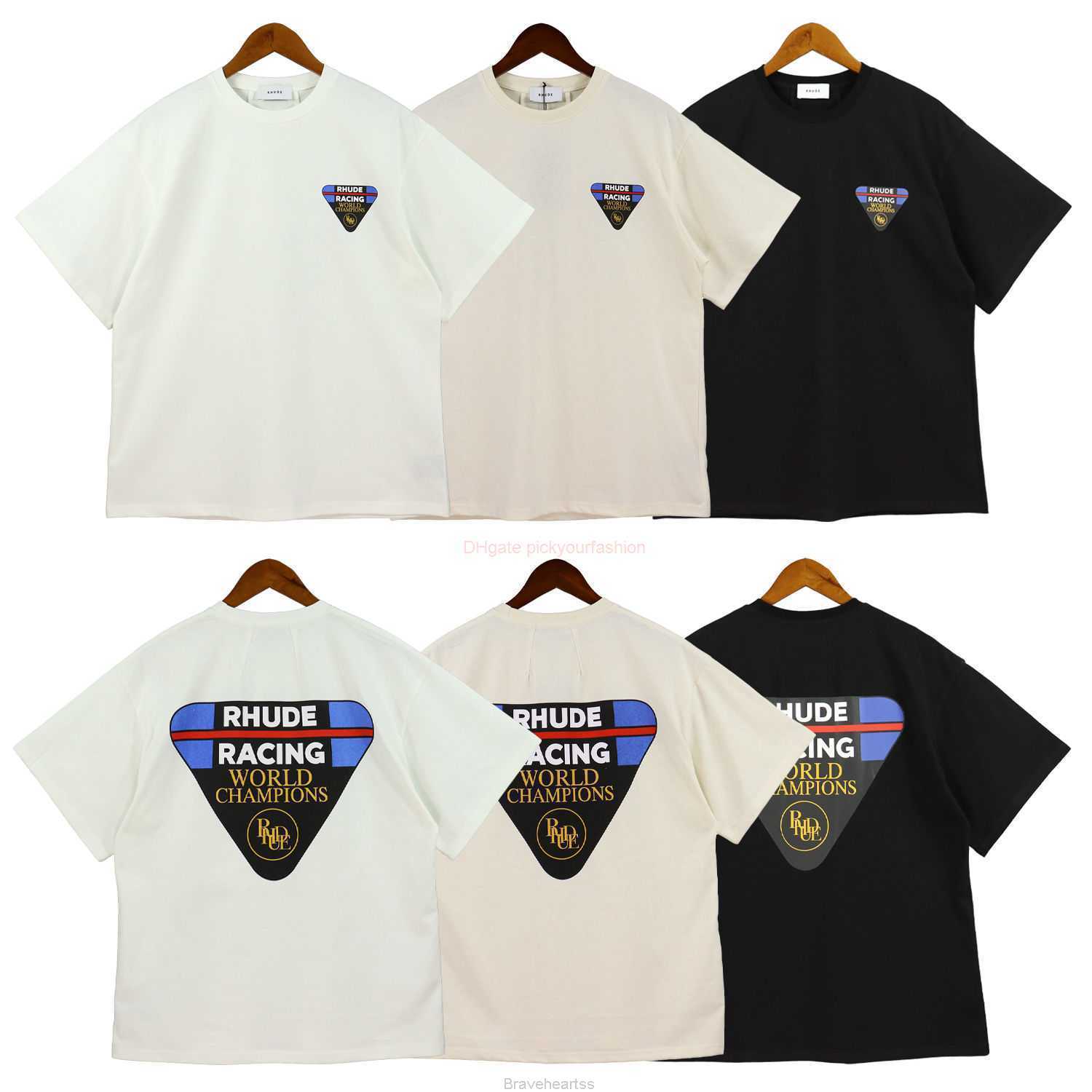 Designer Fashion Clothing Tees Tshirt American Rhude Fashion Race Co Branded World Champion Commemorative Couple Loose Round Neck Short Sleeve Tshirt for Men Women, Black
Designer Fashion Clothing Tees Tshirt American Rhude Fashion Race Co Branded World Champion Commemorative Couple Loose Round Neck Short Sleeve Tshirt for Men Women, Black