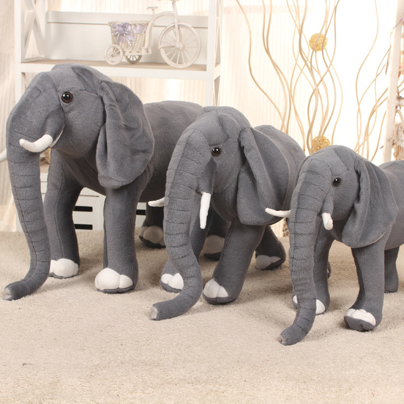 Stuffed Plush Animals Children Plush Stuffed Toy Simulation Elephant Kids Christmas Birthday Gift 230617
