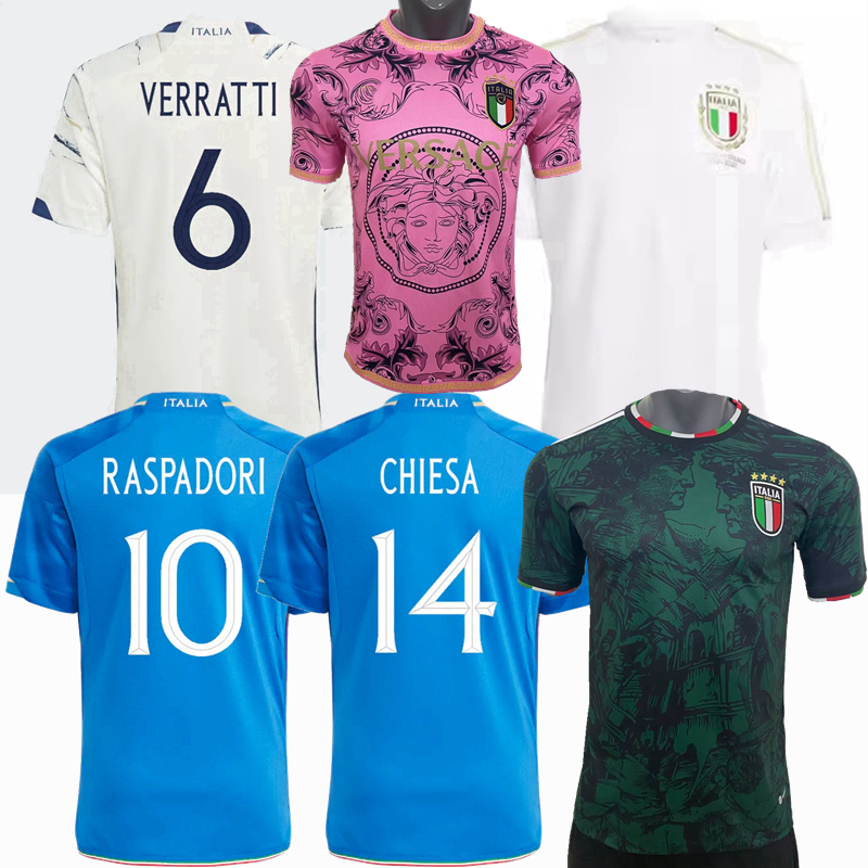 Player Fans version 2023 2024 Italy Soccer Jerseys RASPADORI CHIESA SCAMACCA JORGINHO VERRATTI BARELLA BONUCCI BASTONI national 125th football men kids shirt, Blue special edition
Player Fans version 2023 2024 Italy Soccer Jerseys RASPADORI CHIESA SCAMACCA JORGINHO VERRATTI BARELLA BONUCCI BASTONI national 125th football men kids shirt, Blue special edition