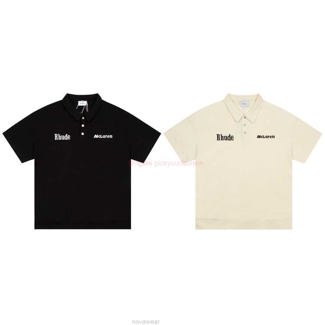 Designer Fashion Clothing Tees Tshirt 2023ss Classic Pearl Polo Short Sleeves Summer Unisex Rhude Shirt Luxury Western Fashion Top Cotton Streetwear Tops Casual Sp, Apricot
Designer Fashion Clothing Tees Tshirt 2023ss Classic Pearl Polo Short Sleeves Summer Unisex Rhude Shirt Luxury Western Fashion Top Cotton Streetwear Tops Casual Sp, Apricot