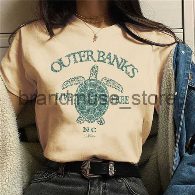 Women's T-Shirt North Carolina Outerbanks T-shirt Women Pogue Life Outer Banks T Shirt Harajuku Casual Tshirt Unisex Graphic Tee Tops Female J230