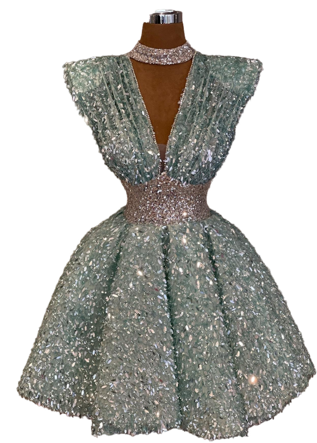 2023 sage aline graduation dress sequined lace beaded short mini homecoming party formal cocktail prom bridesmaid gowns dresses zj417