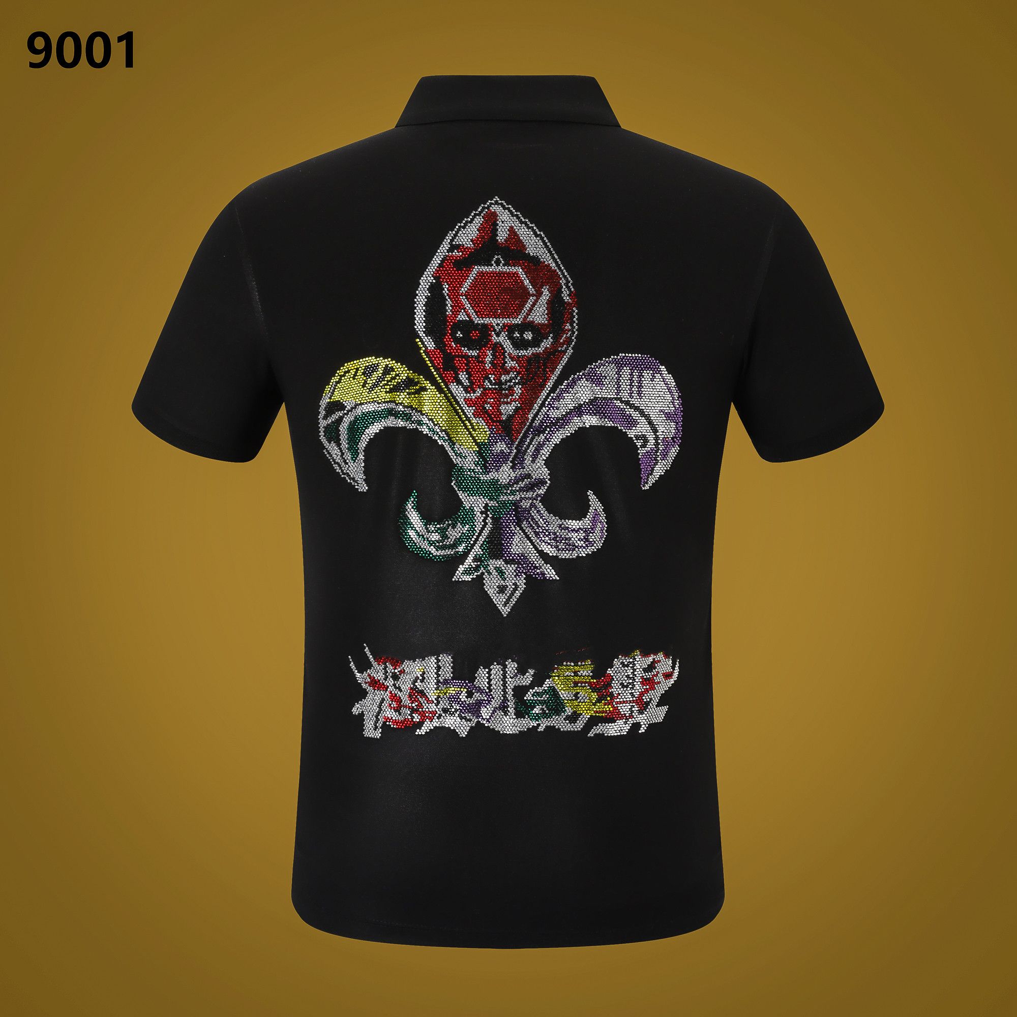 NEW PP Men's Polo Shirt Summer Skull Diamond Phillip Plain Short Sleeve Designer T Shirt Harajuku Tee Brand Skulls Print Tops Streetwear PP9001, White
NEW PP Men's Polo Shirt Summer Skull Diamond Phillip Plain Short Sleeve Designer T Shirt Harajuku Tee Brand Skulls Print Tops Streetwear PP9001, White