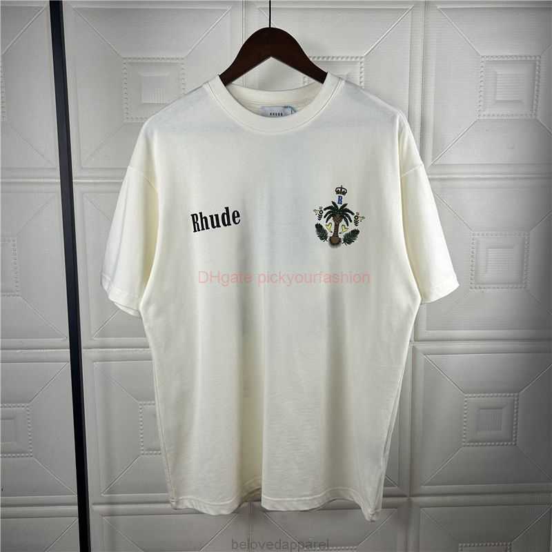 Designer Fashion Clothing Tees Tshirt Rhude American Summer Crown Coconut Tree Print Casual Hip Hop Loose Short Sleeve Mens Tshirt Trend Cotton Streetwear Tops Casu, Creamy-white
Designer Fashion Clothing Tees Tshirt Rhude American Summer Crown Coconut Tree Print Casual Hip Hop Loose Short Sleeve Mens Tshirt Trend Cotton Streetwear Tops Casu, Creamy-white