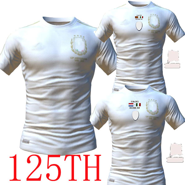 23/24 Italia CHIESA Soccer Jerseys 2023 125-Years Anniversary home Italy RASPADORI WHITE BARELLA Shirt TOTTI LORENZO POLITANO special MIRETTI Football uniform, 125th+patch
23/24 Italia CHIESA Soccer Jerseys 2023 125-Years Anniversary home Italy RASPADORI WHITE BARELLA Shirt TOTTI LORENZO POLITANO special MIRETTI Football uniform, 125th+patch