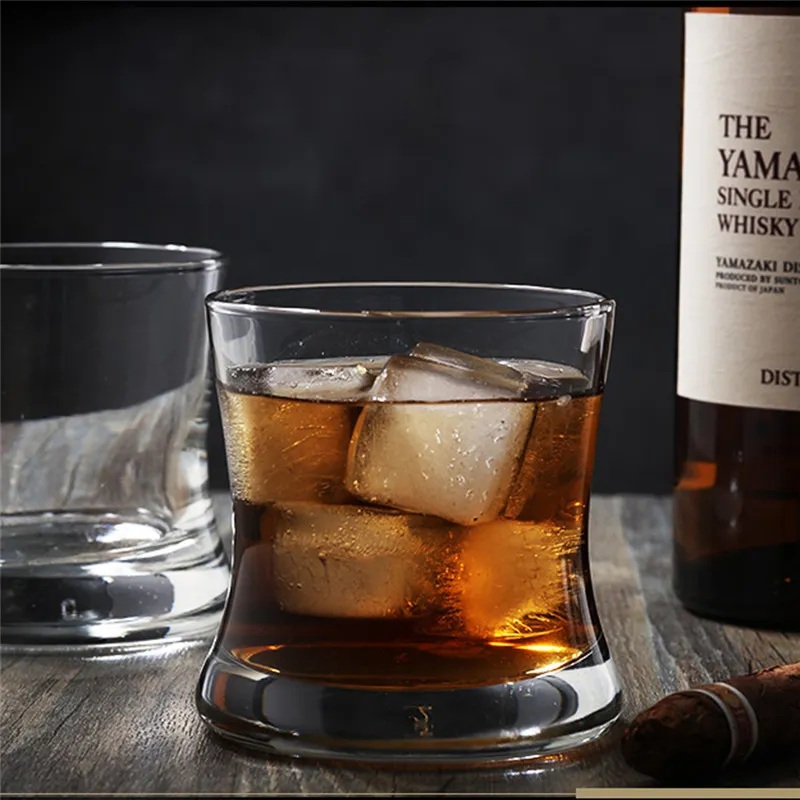 1 PCS Lead-free Crystal Bourbon Whiskey Glass White Spirits Mug Scotch Cups Wine Cup Home Bar Drinkware 0619