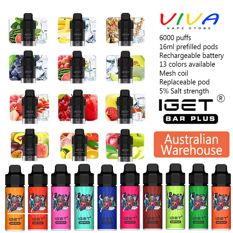 iGet Bar Plus Kit Pod E Cigarettes Australian Warehouse I Get 6000 Puffs Disposable Vapes Rechargeable Mesh Coil Vape Pen Stick 13 Colors
iGet Bar Plus Kit Pod E Cigarettes Australian Warehouse I Get 6000 Puffs Disposable Vapes Rechargeable Mesh Coil Vape Pen Stick 13 Colors