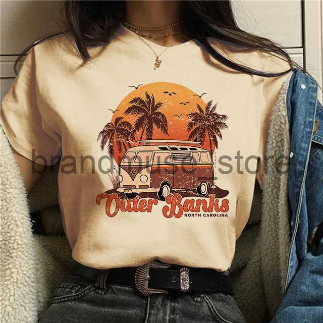 Women's T-Shirt North Carolina Outerbanks T-shirt Women Pogue Life Outer Banks T Shirt Harajuku Casual Tshirt Unisex Graphic Tee Tops Female J230