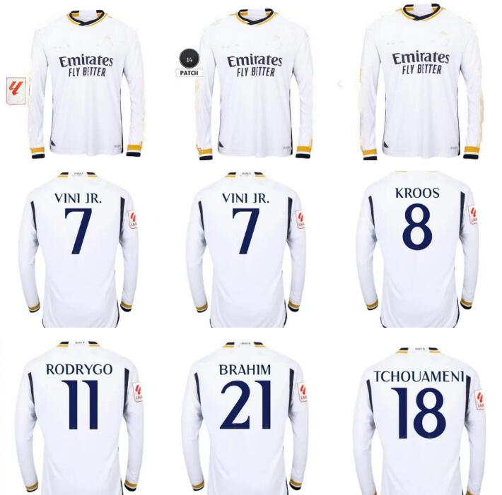 BELLINGHAM VINI JR LONG SLEEVE soccer jerseys away Tchouameni 23 24 FINAL champions kroos ALABA real madrids football shirt CAMAVINGA ASENSIO MODRIC 2023 2024
BELLINGHAM VINI JR LONG SLEEVE soccer jerseys away Tchouameni 23 24 FINAL champions kroos ALABA real madrids football shirt CAMAVINGA ASENSIO MODRIC 2023 2024