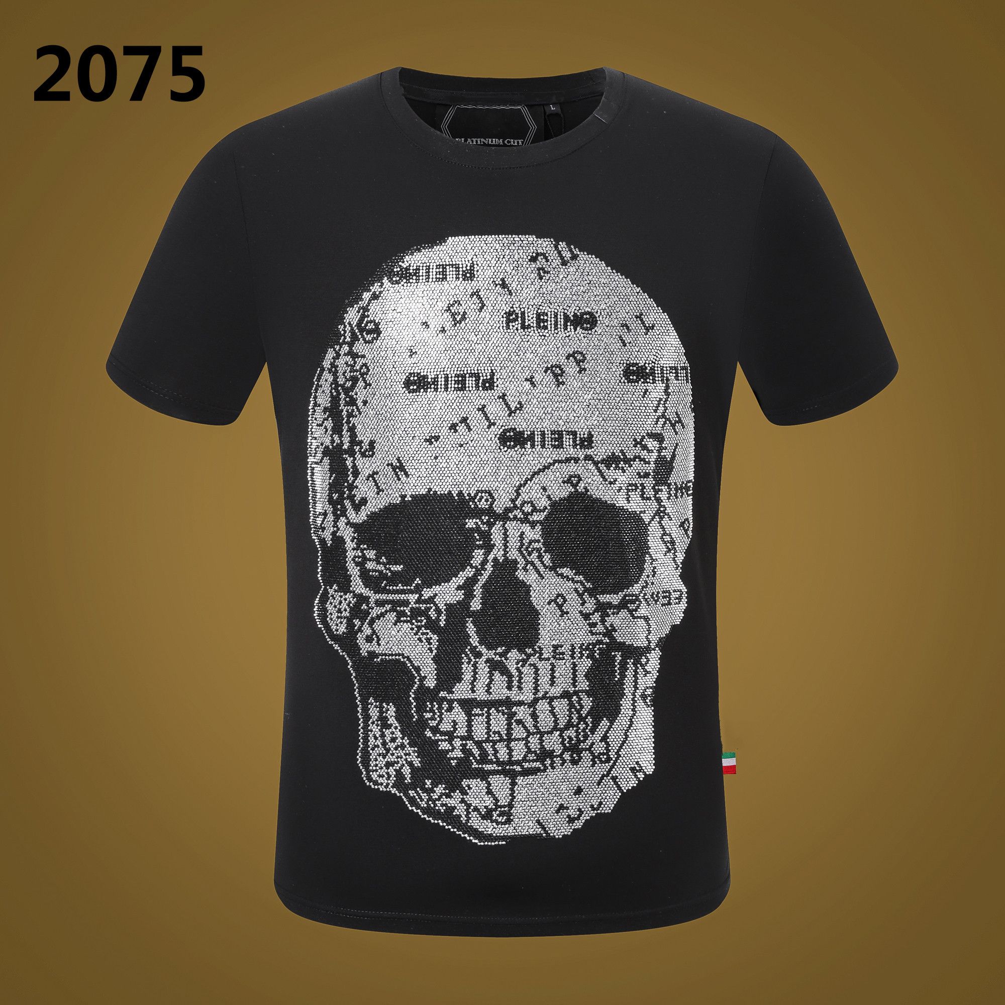 NEW STYLE Phillip Plain Men T Shirts Designer PP Skull Diamond T Shirt Short Sleeve Dollar Brown Bear Brand Tee High Quality Skulls T Shirt Tops P2075, White
NEW STYLE Phillip Plain Men T Shirts Designer PP Skull Diamond T Shirt Short Sleeve Dollar Brown Bear Brand Tee High Quality Skulls T Shirt Tops P2075, White