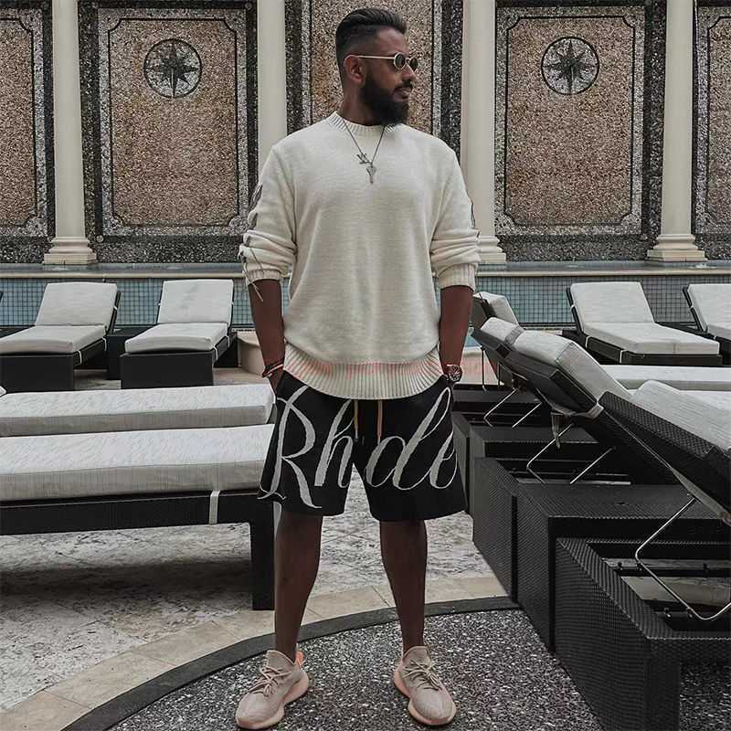 Designer Short Fashion Casual Clothing Beach shorts Rhude American Fashion Brand Letter Jacquard Knitted Woolen Thread Mens Womens Loose Sports 54 Shorts Summer Jo, Black
Designer Short Fashion Casual Clothing Beach shorts Rhude American Fashion Brand Letter Jacquard Knitted Woolen Thread Mens Womens Loose Sports 54 Shorts Summer Jo, Black