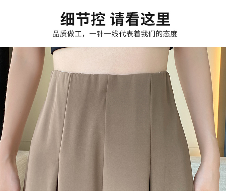 Womens high waist chiffon wide leg loose palazzo maxi long pants trousers SMLXL