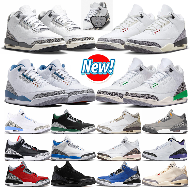 Jumpman 3 Basketball Shoes 3s mens trainers women sneakers Hide N' Sneak Wizards White Cement Reimagined Lucky Green Cement Black outdoor sports
Jumpman 3 Basketball Shoes 3s mens trainers women sneakers Hide N' Sneak Wizards White Cement Reimagined Lucky Green Cement Black outdoor sports