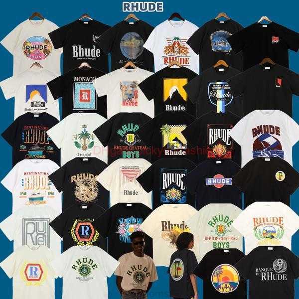 Designer Fashion Clothing Tees Tshirt Version Rhude Trendy American Loose Fitting Cotton Short Sleeved Matching Couple Outfit American High Street Tshirt Is Sweet
Designer Fashion Clothing Tees Tshirt Version Rhude Trendy American Loose Fitting Cotton Short Sleeved Matching Couple Outfit American High Street Tshirt Is Sweet