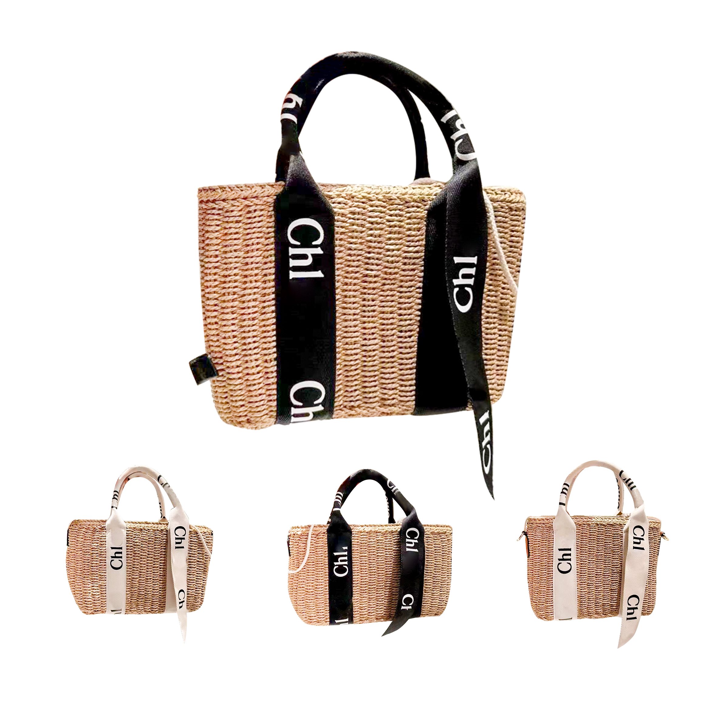 Raffias Shoulder Totes Straw weave woody Beach Bag luxurys Clutch Bag bum Womens Designer handbag mens fashion pochette summer luggage duffle travel Cross Body bags, Black
Raffias Shoulder Totes Straw weave woody Beach Bag luxurys Clutch Bag bum Womens Designer handbag mens fashion pochette summer luggage duffle travel Cross Body bags, Black