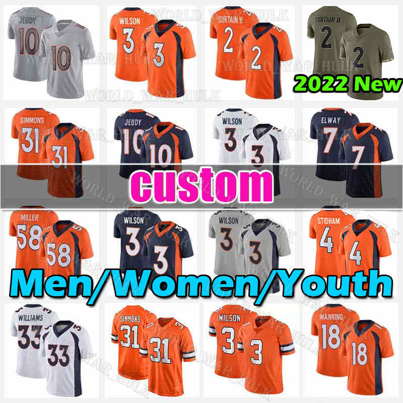 3 Russell Wilson 2 Patrick Surtain II Jersey Jerry Jeudy Football Pat 4 Jarrett Stidham Justin Simmons Denvers Javonte Williams Marquez Callaway Broncos Ben DiNucci, Men custom 2022 new jersey(y m)
3 Russell Wilson 2 Patrick Surtain II Jersey Jerry Jeudy Football Pat 4 Jarrett Stidham Justin Simmons Denvers Javonte Williams Marquez Callaway Broncos Ben DiNucci, Men custom 2022 new jersey(y m)