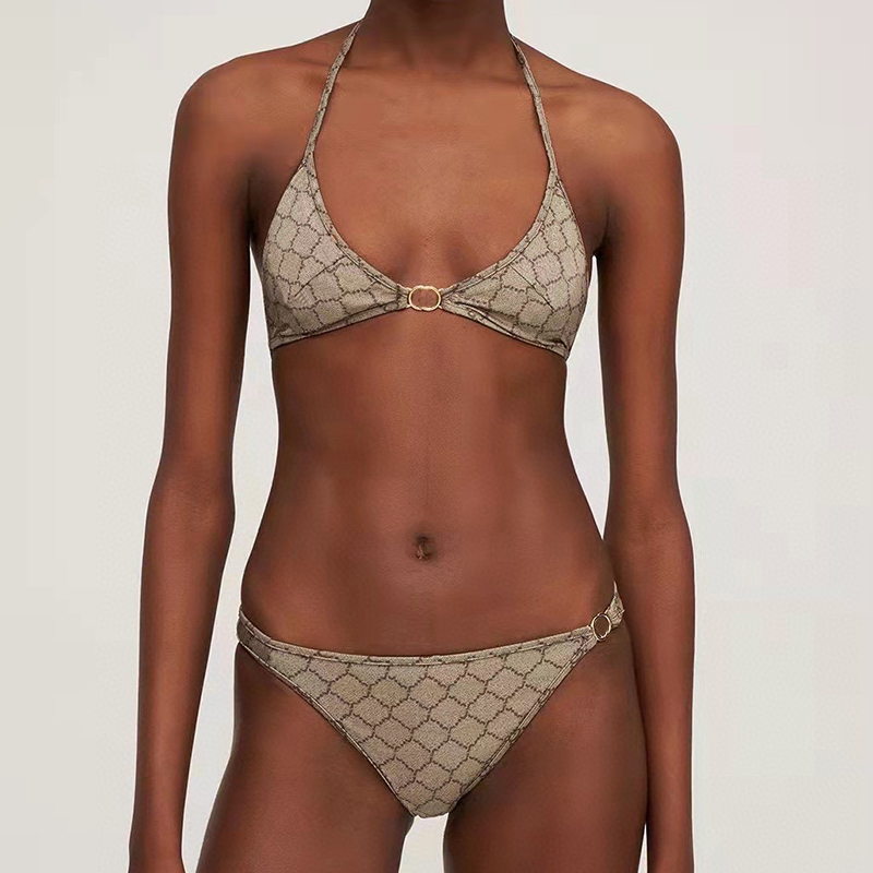 Womens Swimwear Swimsuits Designers Luxury Bikinis Designer G Letter Sexy Two-pieces Swimsuit Low Waist Beachwear Sets Bikini De Luxe, Khaki
Womens Swimwear Swimsuits Designers Luxury Bikinis Designer G Letter Sexy Two-pieces Swimsuit Low Waist Beachwear Sets Bikini De Luxe, Khaki