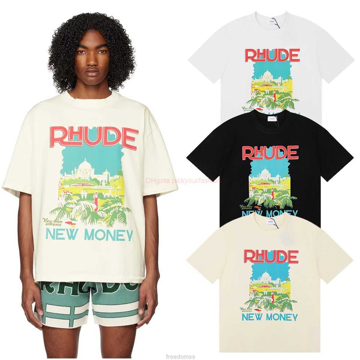 Designer Fashion Clothing Tees Tshirt Rhude Windowsil Castle Coconut Tree Window Sill Landscape Double Yarn Pure Cotton Casual Short Sleeve Tshirt for Men Women Cot, White fh5070
Designer Fashion Clothing Tees Tshirt Rhude Windowsil Castle Coconut Tree Window Sill Landscape Double Yarn Pure Cotton Casual Short Sleeve Tshirt for Men Women Cot, White fh5070