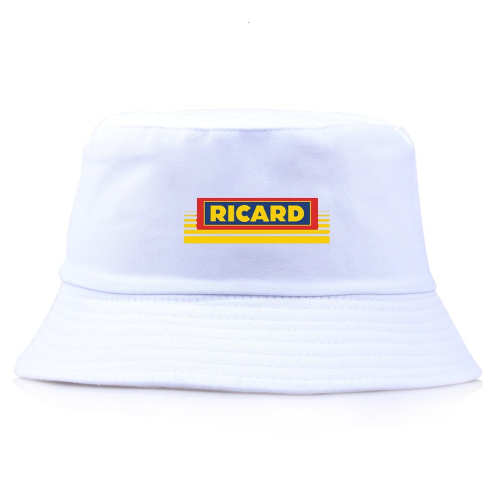 Fashion Ricard Bucket Hats Men Women Cotton Outdoor Reversible Fisherman Caps Beach Fishing Hat Girl Boy Chapeau Bob Panama Hat 220725