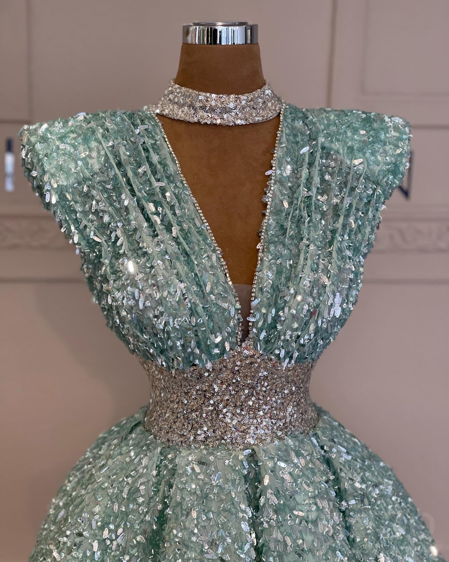 2023 sage aline graduation dress sequined lace beaded short mini homecoming party formal cocktail prom bridesmaid gowns dresses zj417