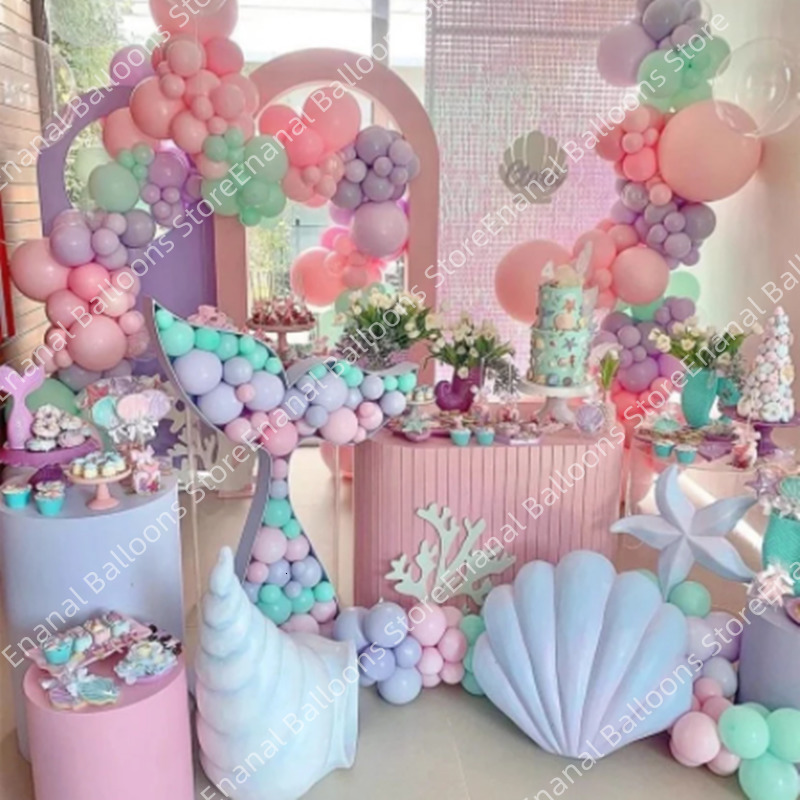 Screens Room Dividers 1 Pack Mermaid Seahorse Shell Unicorn Mosaic Frame Balloon Stuffing Box Wedding Birthday Party Decorations Baby Shower Decor 230