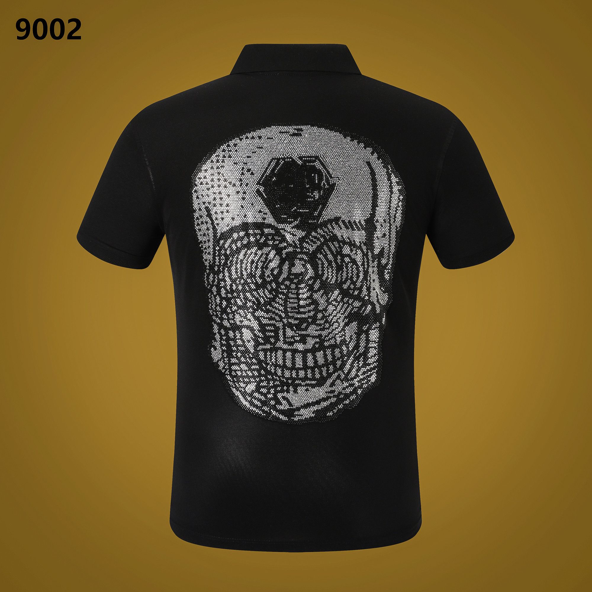 NEW PP Men's Polo Shirt Summer Skull Diamond Phillip Plain Short Sleeve Designer T Shirt Harajuku Tee Brand Skulls Print Tops Streetwear PP9002, White
NEW PP Men's Polo Shirt Summer Skull Diamond Phillip Plain Short Sleeve Designer T Shirt Harajuku Tee Brand Skulls Print Tops Streetwear PP9002, White
