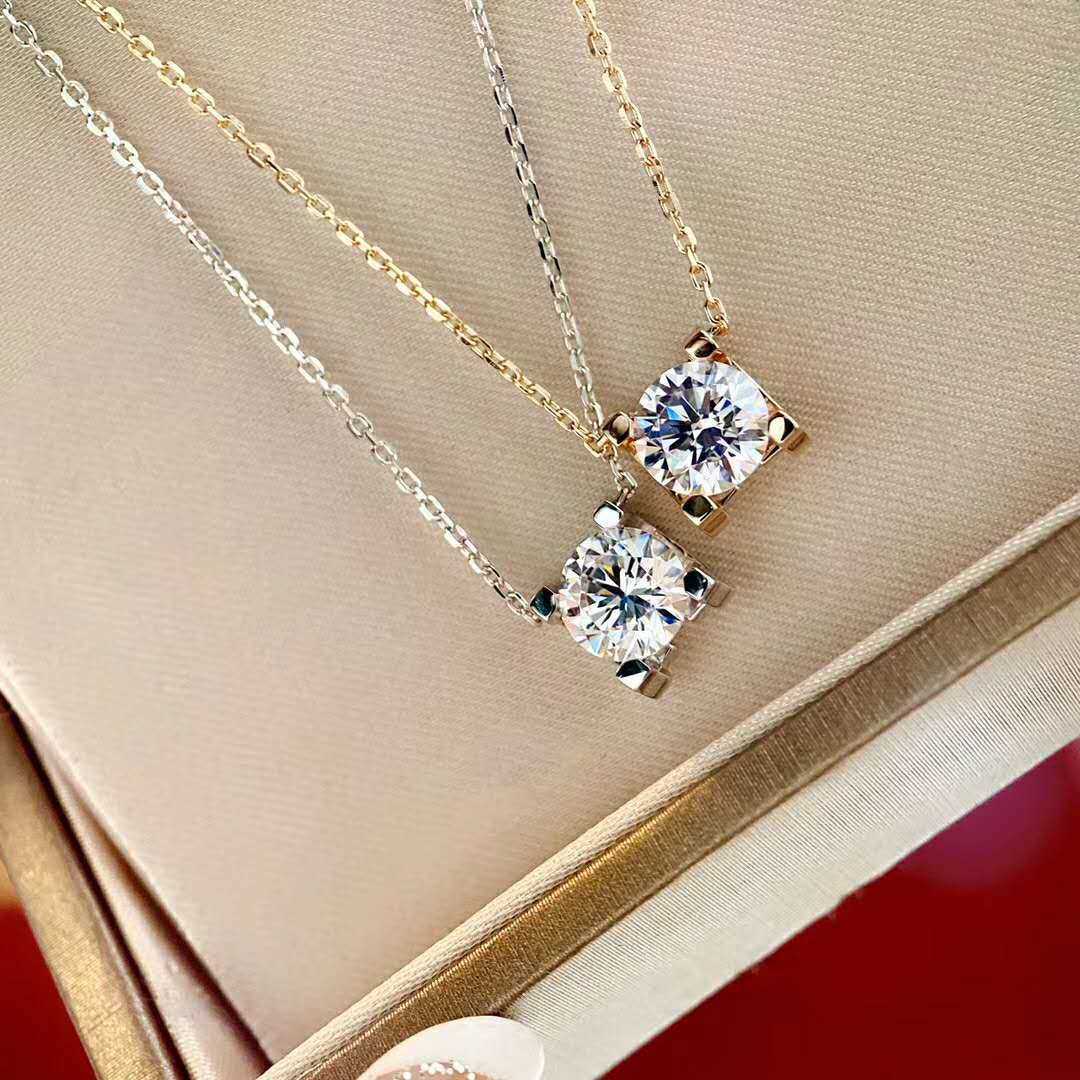 Internet celebrity Carti Bullhorn Single Diamond Necklace Mosan 925 Sterling Silver Plated 18K Rose Gold Pearl Collar Chain Female
Internet celebrity Carti Bullhorn Single Diamond Necklace Mosan 925 Sterling Silver Plated 18K Rose Gold Pearl Collar Chain Female