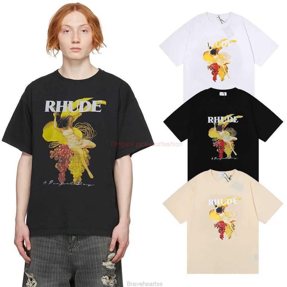 Designer Fashion Clothing Tees Tshirt American Fashion Brand Rhude a Perfect Day Tees Virgin Grape Printed Double Yarn Short Sleeve Tshirt for Men Women Cotton Stree, White 5013
Designer Fashion Clothing Tees Tshirt American Fashion Brand Rhude a Perfect Day Tees Virgin Grape Printed Double Yarn Short Sleeve Tshirt for Men Women Cotton Stree, White 5013