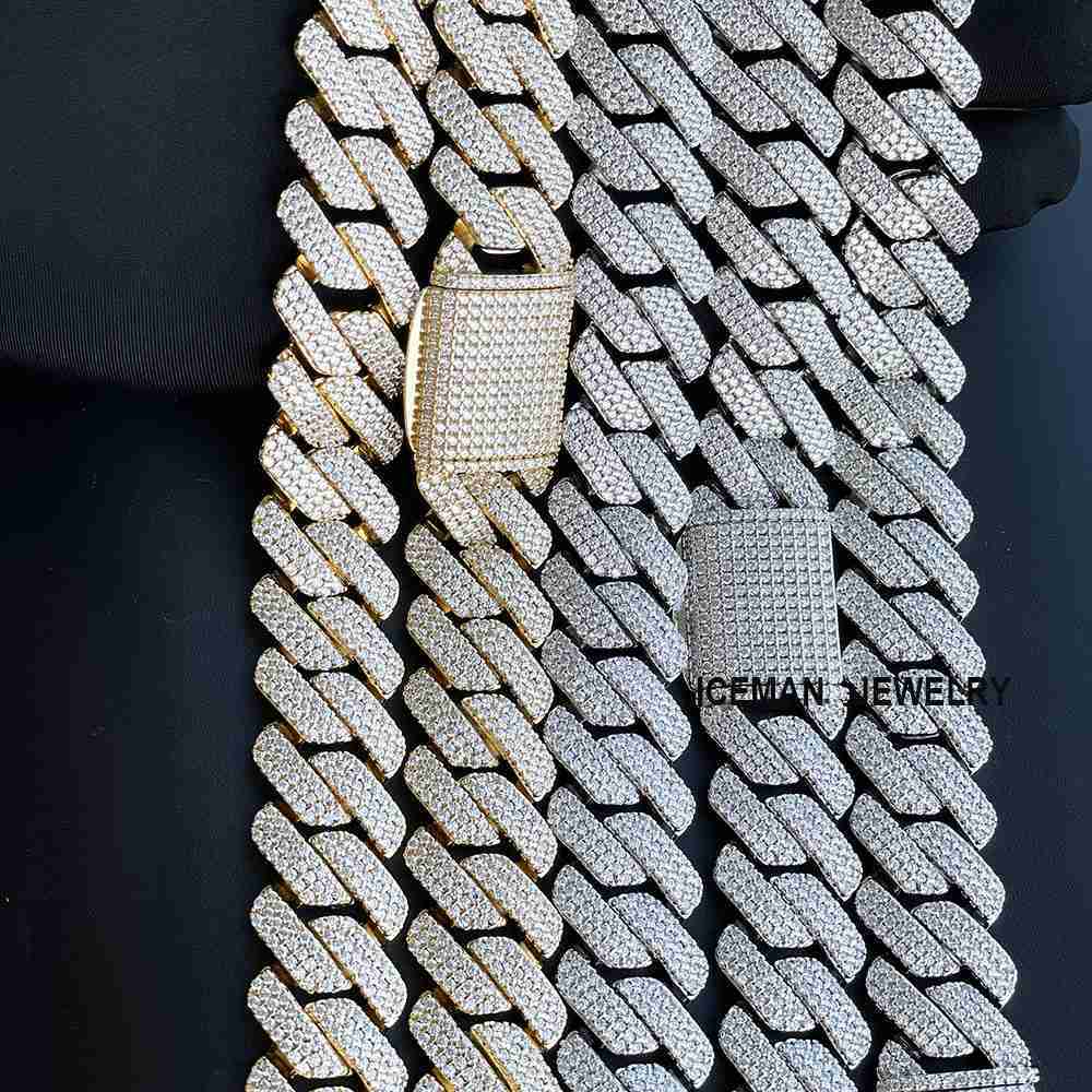 Iceman Jewelry 925 Sterling Silver Hip Hop 20mm 3 Rows Vvs Diamond Moissanite Cuban Link Chain Men
Iceman Jewelry 925 Sterling Silver Hip Hop 20mm 3 Rows Vvs Diamond Moissanite Cuban Link Chain Men